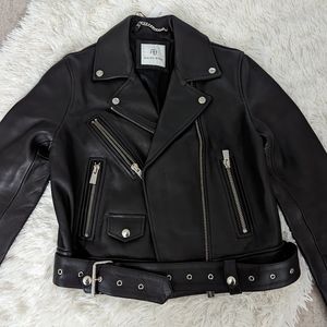 Anine bing leather biker jakcet XS